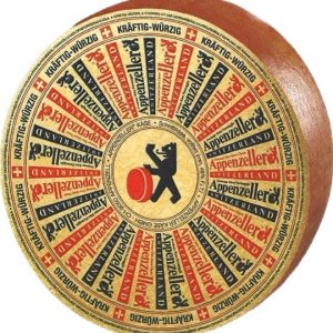 Artikel-Nr. 7268<br>APPENZELLER KRÄFTIG WÜRZIG 1/4, Hartkäse aus der Schweiz, 1,7 kg