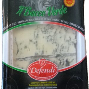 Artikel-Nr. 7714<br>GORGONZOLA BACCO VERDE, Halbfester Schnittkäse aus Italien, 150 g