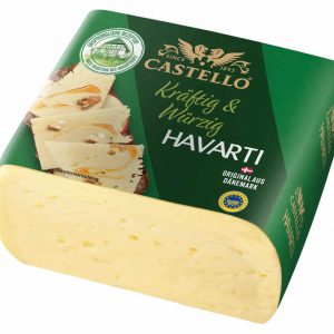 Artikel-Nr. 0539<br>HAVARTI GESCHMIERT, Schnittkäse aus Dänemark, 1,6 kg
