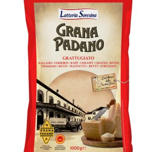 Artikel-Nr. 0679<br>GRANA PADANO DOP GERIEBEN, Hartkäse aus Italien, 1,0 kg