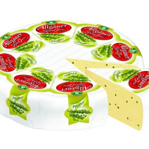 Artikel-Nr. 1569<br>ALLGÄUER RAHMTORTE PFEFFER, Weichkäse aus Deutschland, 1,4 kg
