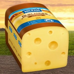 Artikel-Nr. 1754<br>MILRAM BURLANDER NUSSIG, Schnittkäse aus Deutschland, 3,0 kg