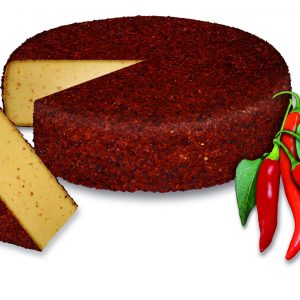Artikel-Nr. 1839<br>BIO CHILI REBELL 1/2 LAIB, Schnittkäse aus Österreich, 6,0 kg