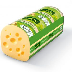 Artikel-Nr. 1905<br>GRÜNLÄNDER MILD & NUSSIG, Schnittkäse aus Deutschland, 2,9 kg