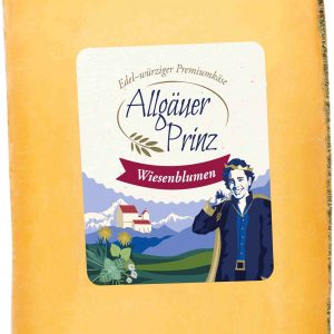 Artikel-Nr. 1918<br>ALLGÄUER PRINZ WIESENBLUMEN, Schnittkäse aus Deutschland, 180 g