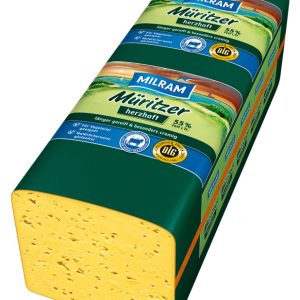 Artikel-Nr. 1931<br>MILRAM MÜRITZER HERZHAFT, Schnittkäse aus Deutschland, 3,0 kg