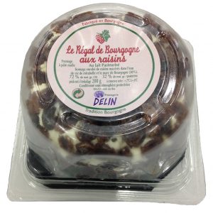Artikel-Nr. 2493<br>REGAL DE BOURGOGNE 3 TRAUBEN / RUM, Frischkäse aus Frankreich, 110 g