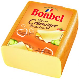 Artikel-Nr. 2555<br>BONBEL BUTTERKÄSE BLOCK, Schnittkäse aus Frankreich, 2,3 kg