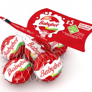 Artikel-Nr. 2561<br>MINI BABYBEL NETZ, Halbfester Schnittkäse aus Deutschland, 100 g