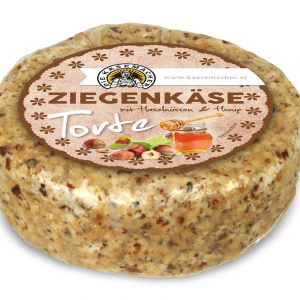 Artikel-Nr. 3130<br>ZIEGENKÄSETORTE HASELNUSS, Frischkäsezubereitung aus Österreich, 1,0 kg
