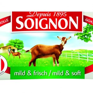 Artikel-Nr. 3249<br>ZIEGENROLLE WEICHKÄSE SOIGNON, Weichkäse aus Frankreich, 150 g