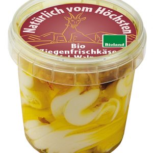 Artikel-Nr. 3533<br>ZIEGENFRISCHKÄSE ÖL APFEL WALNUSS, Frischkäse aus Deutschland, 145 g