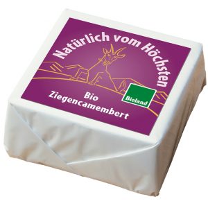 Artikel-Nr. 3554<br>BIO ZIEGENCAMEMBERT, Weichkäse aus Deutschland, 180 g