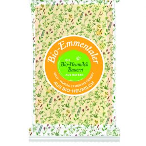 Artikel-Nr. 3770<br>BIO HEUMILCH EMMENTALER, Hartkäse aus Deutschland, 180 g