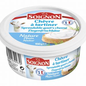 Artikel-Nr. 3791<br>ZIEGENSTREICHKÄSE SOIGNON, Frischkäse aus Frankreich, 150 g