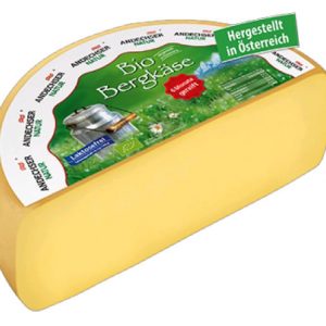 Artikel-Nr. 3903<br>BIO BERGKÄSE ANDECHSER, Hartkäse aus Österreich, 3,1 kg