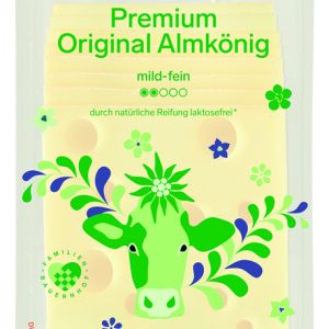 Artikel-Nr. 4051<br>ALMKÖNIG SCHEIBEN, Schnittkäse aus Österreich, 150 g