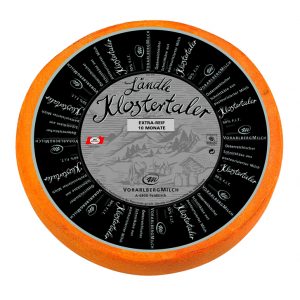 Artikel-Nr. 5433<br>LÄNDLE KLOSTERTALER EXTRA-REIF, Schnittkäse aus Österreich, 7,5 kg