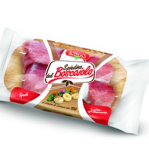 Artikel-Nr. 7684<br>SPIEDINO DEL BOSCAIOLO SPECK, Weichkäse aus Italien, 185 g