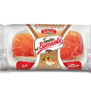 Artikel-Nr. 7694<br>TOMINO DEL BOSCAIOLO SPECK, Weichkäse aus Italien, 195 g