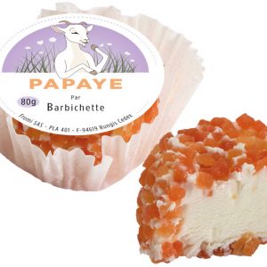 Artikel-Nr. 4462<br>BARBICHETTE PAPAYE THEKE, <br>Frischkäse aus Frankreich, 80 g