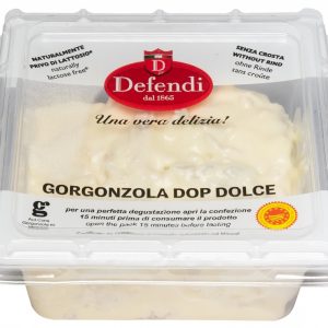 Artikel-Nr. 7728<br>GORGONZOLA DOP ZUM LÖFFELN OHNE RINDE, Halbfester Schnittkäse aus Italien, 200 g
