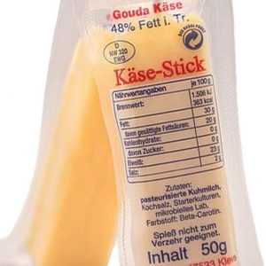 Artikel-Nr. 0408<br>KAESE-STICKS, Schnittkäse aus Holland, <br>50 g