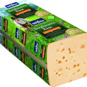 Artikel-Nr. 0738<br>BERGBAUERN KÄSE WÜRZIG-NUSSIG BROT, Schnittkäse aus Deutschland, 2,8 kg