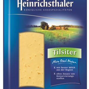 Artikel-Nr. 1214<br>HEINRICHSTHALER TILSITER SCHEIBEN, Schnittkäse aus Deutschland, 150 g