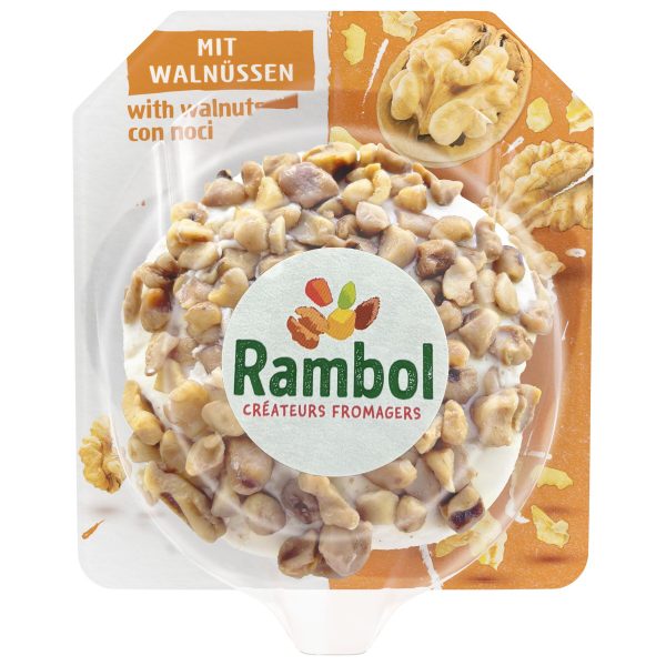 Artikel-Nr. 2487<br>RAMBOL WALNUSS, Schmelzkäsezubereitung aus Frankreich, <br>125 g
