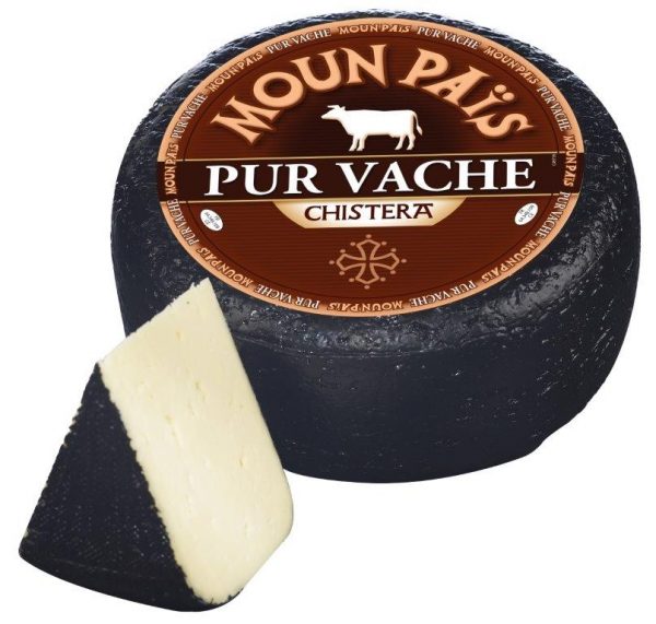 Artikel-Nr. 2675<br>TOMME NOIRE CHISTERA KUHMILCH, Halbfester Schnittkäse aus Frankreich, 4,0 kg