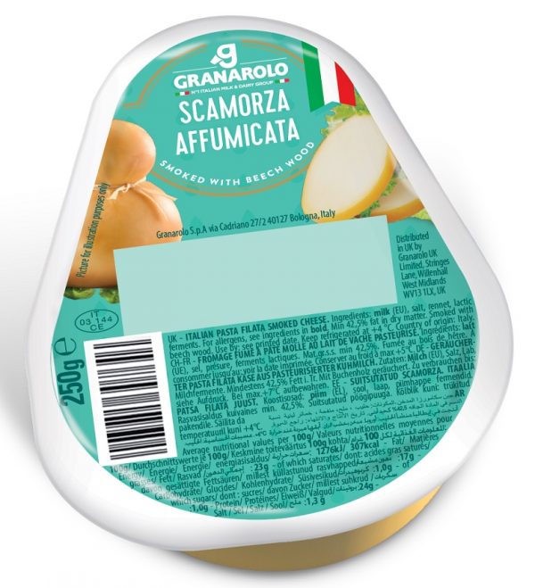 Artikel-Nr. 6916<br>SCAMORZA GERÄUCHERT, Pasta Filata Käse aus Italien, 250 g
