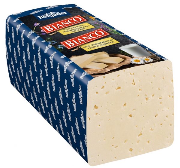 Artikel-Nr. 0361<br>BERGADER BIANCO NATUR, Halbfester Schnittkäse aus Deutschland, 2,8 kg