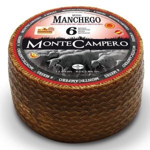 Artikel-Nr. 7037<br>MANCHEGO ROHMILCH MONTECAMPERO, Hartkäse aus Spanien, 3,0 kg