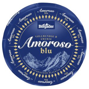 Artikel-Nr. 1709<br>AMOROSO BLU LAIB, Halbfester Schnittkäse aus Deutschland, <br>1,2 kg