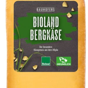Artikel-Nr. 1894<br>BIOLAND BERGKÄSE, Hartkäse aus Deutschland, 180 g