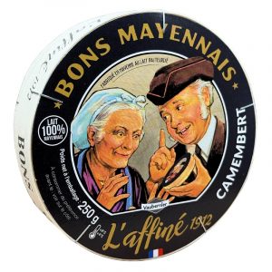 Artikel-Nr. 2543<br>BONS MAYENNAIS L'AFFINE 1912 CAMEMBERT, Weichkäse aus Frankreich, 250 g