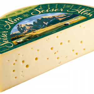 Artikel-Nr. 4959<br>SEISER ALM  1/2 LAIB, Schnittkäse aus Italien/Südtirol, 4,5 kg