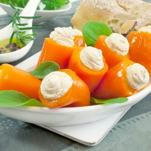 Artikel-Nr. 5536<br>SWEETHART-PEPPERS GEFÜLLT MIR KRÄUTERFRISCHKS.-ZUB. IN RAPSÖL, Antipasti aus Deutschland, 1,0 kg