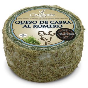 Artikel-Nr. 7008<br>QUESO DE CABRA AL ROMERO LA LEYENDA, Hartkäse aus Spanien, 1,0 kg
