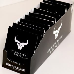 Artikel-Nr. 7486<br>BÜFFELKÄSE "SCHWARZER BÜFFEL", Weichkäse aus Bulgarien, 150 g