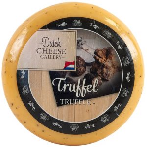 Artikel-Nr. 6002<br>ZIEGENKÄSE MIT TRÜFFEL, Schnittkäse aus Holland, <br>5,0 kg