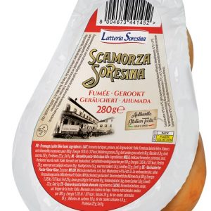 Artikel-Nr. 0631<br>SCAMORZA GERÄUCHERT, Pasta Filata Käse aus Italien, 280 g