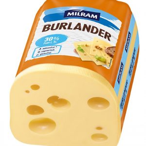 Artikel-Nr. 1763<br>MILRAM BURLANDER LEICHT, Schnittkäse aus Deutschland, 3,0 kg