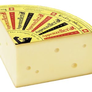 Artikel-Nr. 7409<br>APPENZELLER KRÄFTIG WÜRZIG 1/4 LAIB, Hartkäse aus der Schweiz, 1,6 kg