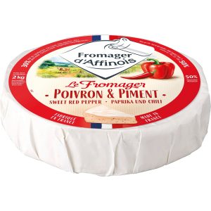 Artikel-Nr. 2185<br>FROMAGER D'AFFINOIS PAPRIKA CHILI, Weichkäse aus Frankreich, 2,0 kg