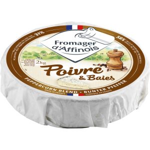 Artikel-Nr. 8585<br>FROMAGER D'AFFINOIS BUNTER PFEFFER, <br>Weichkäse aus Frankreich, 2,0 kg