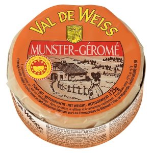 Artikel-Nr. 2334<br>MÜNSTER GEROME AOP VAL DE WEISS, Weichkäse aus Frankreich, 125 g